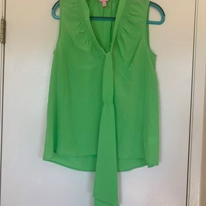 Lilly Pulitzer Green Blouse Silk
